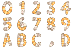 Kitten Toes Alphabet Lettering Font Paws ABC SVG PNG Product Image 2