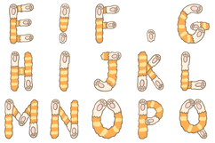 Kitten Toes Alphabet Lettering Font Paws ABC SVG PNG Product Image 3