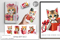 Digital Paper Kitten Gift Product Image 1