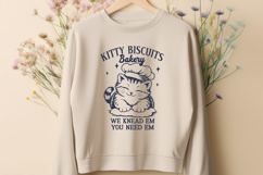 Kitty Biscuits Bakery SVG PNG | Funny Cat Baking Pun Design Product Image 3