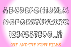 Kitty Cat Alphabet Lettering ABC Text Font OTF Cartoon Product Image 2