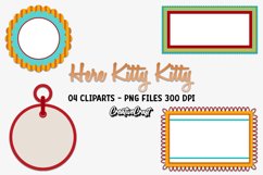 Kitty Cat Clip art, pet cat graphics, kitty illustrations Product Image 1