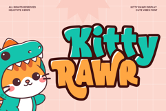 Kitty Rawr - A Playful Groovy Kids Font Product Image 1