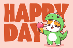 Kitty Rawr - A Playful Groovy Kids Font Product Image 5