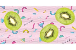 Kiwi slice vintage geometric patterns Product Image 1