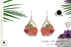 Sweet Valentine Earrings Laser Cut | Valentine Teardrop Product Image 3