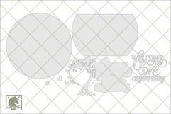 Welcome Love Grows Here Sign SVG | Family Tree Door Hanger Product Image 2