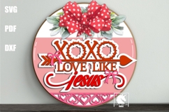Valentine Door Signs SVG Bundle | Laser Cut Door Hangers Product Image 3