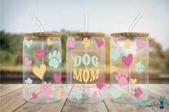 Dog Mom16oz Libbey Can Glass Wrap for Sublimation Product Image 2