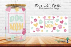 Dog Mom16oz Libbey Can Glass Wrap for Sublimation Product Image 1