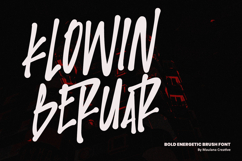 Klowin Beruar Bold Energetic Brush Font Product Image 1