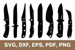 Knife svg, knives svg, knife dxf, knives dxf, knife png, SVG Product Image 1