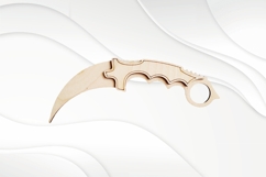 Toy Knife Karambit, digital model for laser cut Product Image 1