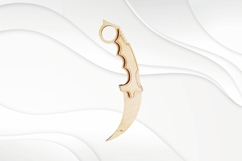 Toy Knife Karambit, digital model for laser cut Product Image 3