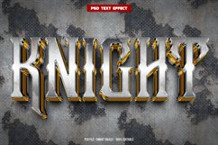 Knight 3D editable text effect Product Image 1