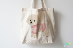 Knitted Breast Cancer Awareness Dogs Clipart Product Image 4