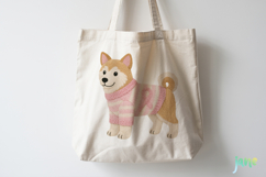 Knitted Breast Cancer Awareness Dogs Clipart Product Image 5