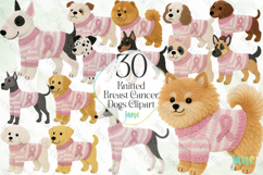 Knitted Breast Cancer Awareness Dogs Bundle Product Image 1