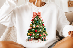 Knitted Christmas Tree PNG Product Image 2