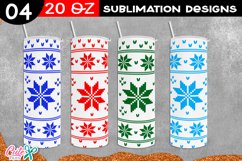 Knitted Christmas Sublimation Tumbler Bundle Product Image 3