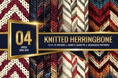 Knitted Herringbone Pattern Design Digital Paper Product Image 1