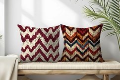 Knitted Herringbone Pattern Design Digital Paper Product Image 2