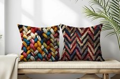 Knitted Herringbone Pattern Design Digital Paper Product Image 2