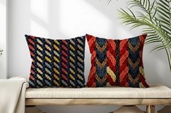 Knitted Herringbone Pattern Design Digital Paper Product Image 2