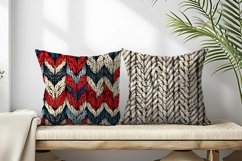 Knitted Herringbone Pattern Design Digital Paper Product Image 2