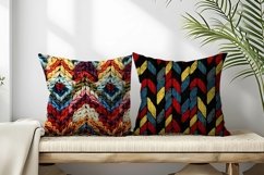 Knitted Herringbone Pattern Design Digital Paper Product Image 2