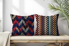 Knitted Herringbone Pattern Design Digital Paper Product Image 2