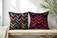 Knitted Herringbone Pattern Design Digital Paper Product Image 2
