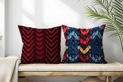 Knitted Herringbone Pattern Design Digital Paper Product Image 2
