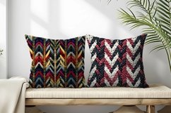 Knitted Herringbone Pattern Design Digital Paper Product Image 2