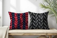 Knitted Herringbone Pattern Design Digital Paper Product Image 2
