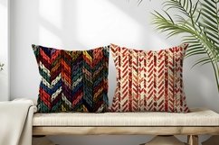 Knitted Herringbone Pattern Design Digital Paper Product Image 2