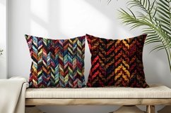 Knitted Herringbone Pattern Design Digital Paper Product Image 2