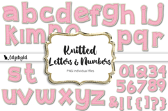 Knitter Letters Clipart PNG Bundle - Cozy Knit Alphabet Product Image 1