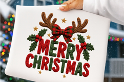 Knitted Merry Christmas PNG Product Image 4