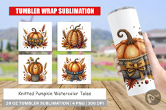 Knitted Pumpkin Tumbler Product Image 1