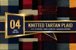 Knitted Scottish Tartan Plaid Pattern | 12×12 Digital Paper Product Image 1