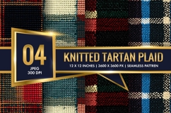 Knitted Scottish Tartan Plaid Pattern | 12×12 Digital Paper Product Image 1