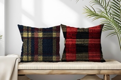 Knitted Scottish Tartan Plaid Pattern | 12×12 Digital Paper Product Image 2