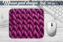Knitted winter Mouse Pad | Mousepad sublimation Product Image 1