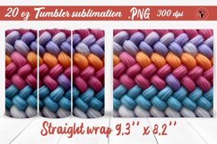 Knitted Tumbler Wrap | Knitted sublimation Product Image 1