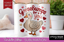 Knitted Valentines Day Tumbler Wrap - Faux Yarn Tumbler PNG Product Image 1