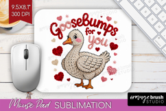Knitted Valentines Day Mouse Pad Sublimation - Faux Yarn PNG Product Image 1