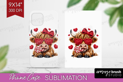 Knitted Valentines Day Phone Case PNG - Faux Yarn Case PNG Product Image 1