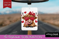 Knitted Valentines Day Air Freshener PNG - Faux Yarn PNG Product Image 1