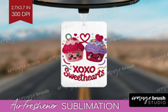 Knitted Valentines Day Air Freshener PNG - Faux Yarn PNG Product Image 1